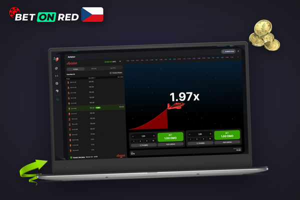 Hráč přemýšlí nad strategií Aviatoru s RTP 96–98 % v Betonred Casino