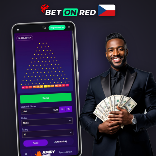 Plinko v Betonred Casino – kulička padá pyramidou k násobiči
