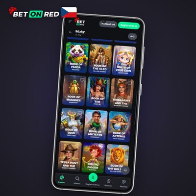 Přes 3 000 slotů dostupných v Betonred Casino mobilní aplikaci na jedné obrazovce